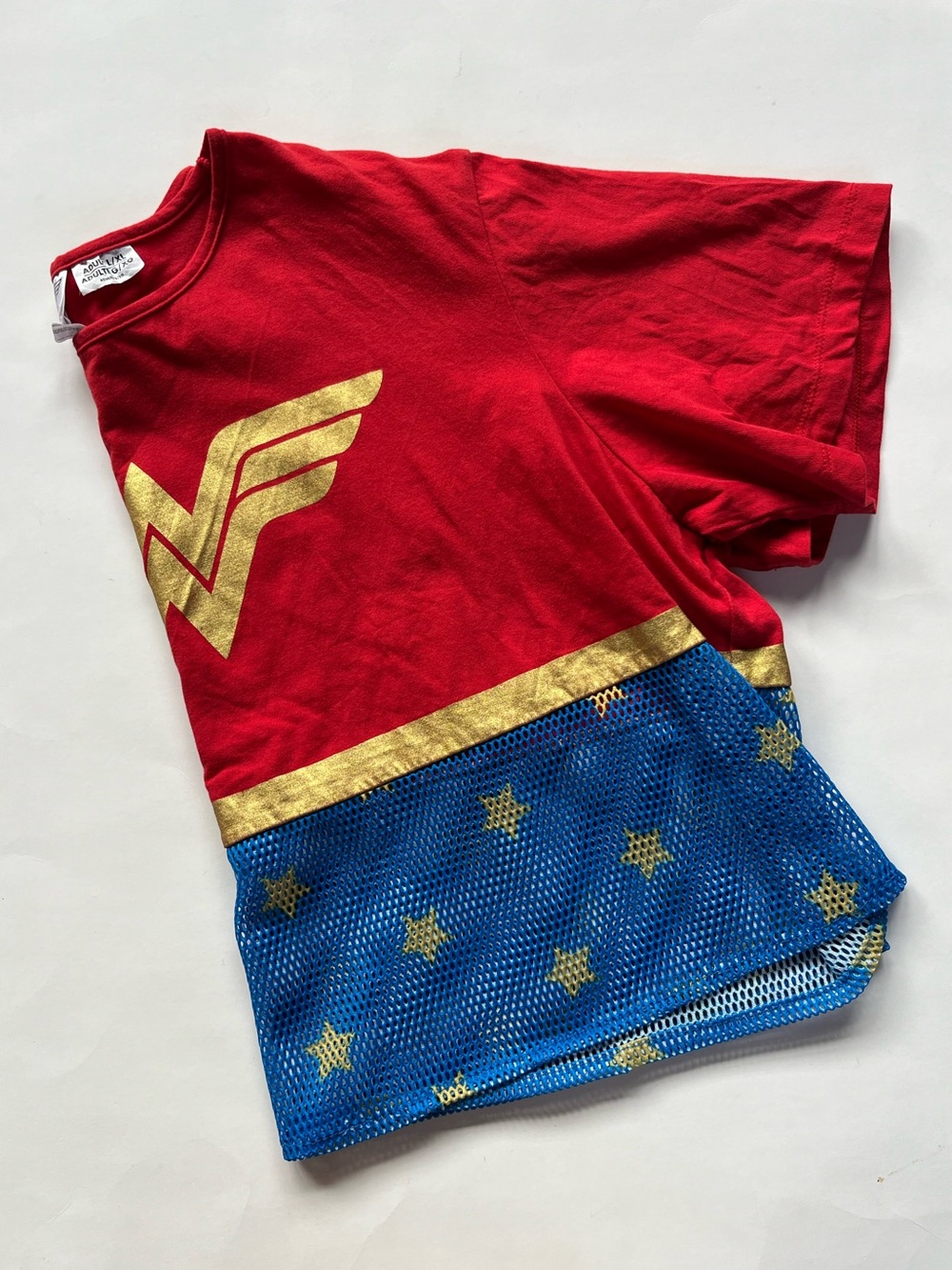Wonder Woman Costume Short Sleeve, Size Large